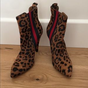 Veronica Beard Leopard Booties